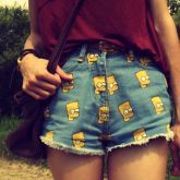 Short jeans Bart Simpson