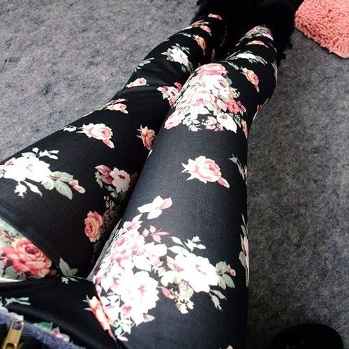 calça legging floral